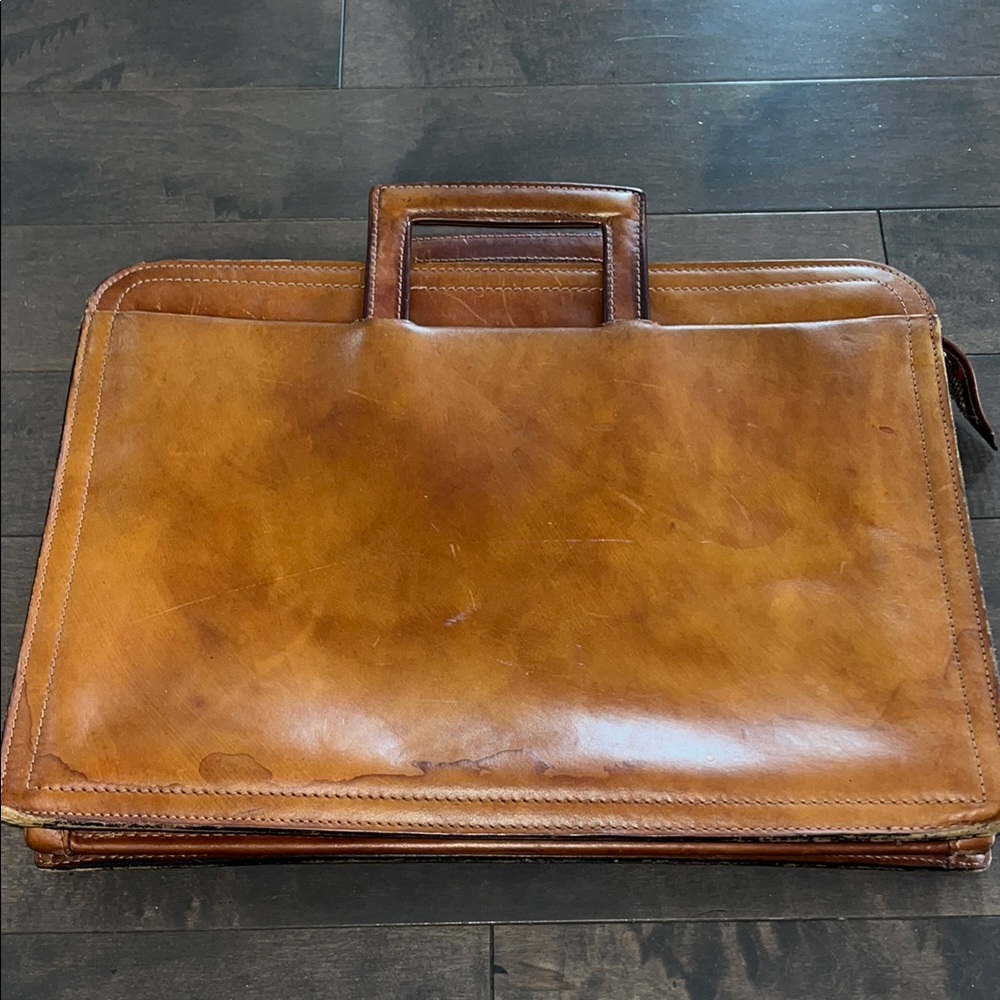 Renwick Verona Oxhide Brown Leather Briefcase